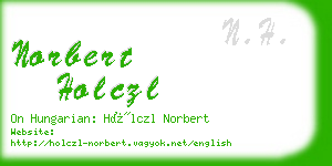 norbert holczl business card